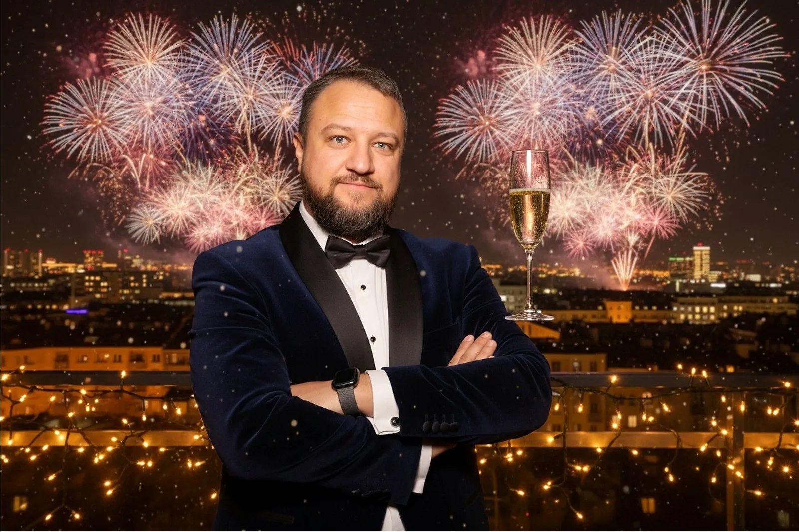 Nachher - KI-Bildänderung Eleganter Anzug