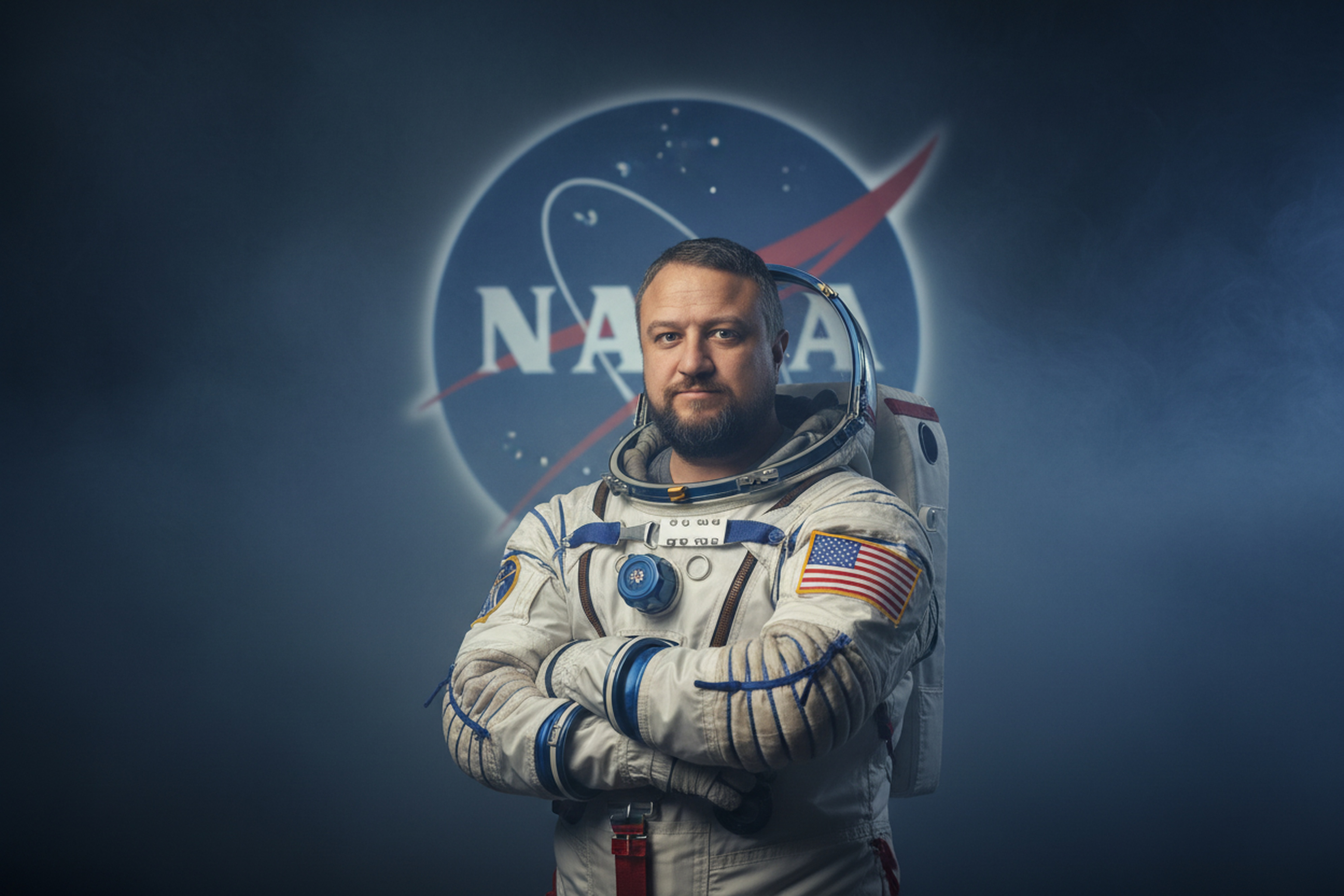 KI-Bildveränderung - Astronaut Beispiel